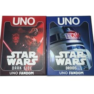 UNO Star Wars Fandom Card Game Set| Dark side and Droids